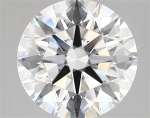Picture of Lab Grown Diamond 4.50 Carats, Round with Ideal Cut, D Color, VVS2 Clarity and Certified by IGI
