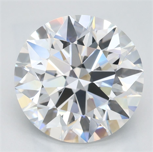 Picture of Lab Grown Diamond 3.05 Carats, Round with Ideal Cut, D Color, IF Clarity and Certified by IGI