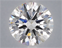 Lab Grown Diamond 6.06 Carats, Round with Excellent Cut, E Color, VVS2 Clarity and Certified by IGI