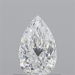 Picture of Natural Diamond 0.51 Carats, Pear with  Cut, D Color, SI1 Clarity and Certified by GIA