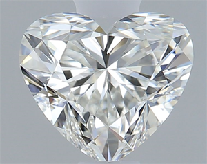 Picture of Natural Diamond 0.52 Carats, Heart with  Cut, I Color, IF Clarity and Certified by GIA