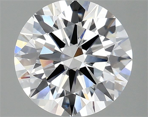 Picture of Lab Grown Diamond 2.00 Carats, Round with Ideal Cut, D Color, VVS2 Clarity and Certified by IGI