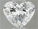 Natural Diamond 0.37 Carats, Heart with  Cut, E Color, VVS1 Clarity and Certified by GIA