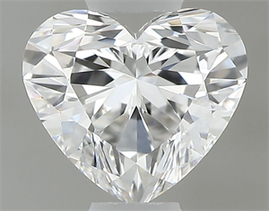 Picture of Natural Diamond 0.37 Carats, Heart with  Cut, E Color, VVS1 Clarity and Certified by GIA