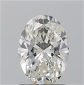 Natural Diamond 1.20 Carats, Oval with  Cut, I Color, VVS1 Clarity and Certified by GIA