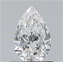 Natural Diamond 0.70 Carats, Pear with  Cut, D Color, VS2 Clarity and Certified by GIA