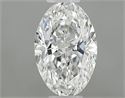 Natural Diamond 0.31 Carats, Oval with  Cut, F Color, SI2 Clarity and Certified by GIA
