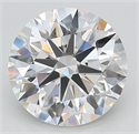 Lab Grown Diamond 3.66 Carats, Round with Ideal Cut, D Color, VVS1 Clarity and Certified by IGI