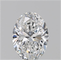 Natural Diamond 0.51 Carats, Oval with  Cut, E Color, VVS2 Clarity and Certified by GIA