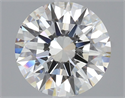 Natural Diamond 2.08 Carats, Round with Excellent Cut, G Color, VVS1 Clarity and Certified by GIA