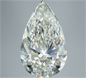 Natural Diamond 5.01 Carats, Pear with  Cut, J Color, VS2 Clarity and Certified by GIA