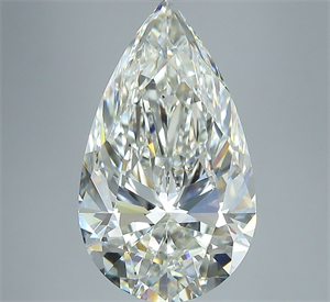 Picture of Natural Diamond 5.01 Carats, Pear with  Cut, J Color, VS2 Clarity and Certified by GIA