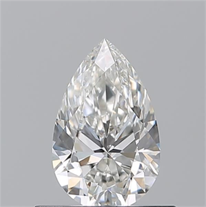 Picture of Natural Diamond 0.55 Carats, Pear with  Cut, H Color, VS2 Clarity and Certified by GIA
