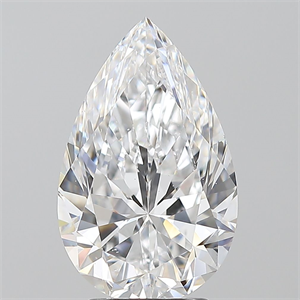 Picture of Natural Diamond 3.52 Carats, Pear with  Cut, D Color, SI1 Clarity and Certified by GIA