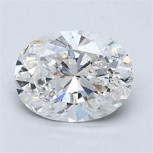 Picture of Natural Diamond 1.53 Carats, Oval with  Cut, E Color, SI2 Clarity and Certified by GIA