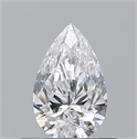 Diamante Natural 0.50 quilates, De pera , Color D, claridad VS2 y certificado GIA
