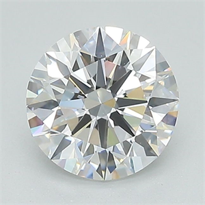 Picture of Lab Grown Diamond 1.23 Carats, Round with Excellent Cut, D Color, VS1 Clarity and Certified by IGI