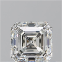 Natural Diamond 0.70 Carats, Asscher with  Cut, H Color, VVS1 Clarity and Certified by GIA