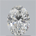 Natural Diamond 0.70 Carats, Oval with  Cut, F Color, VS2 Clarity and Certified by GIA