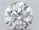 Natural Diamond 0.97 Carats, Round with Excellent Cut, G Color, SI1 Clarity and Certified by GIA