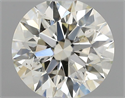 Natural Diamond 0.50 Carats, Round with Excellent Cut, L Color, SI1 Clarity and Certified by GIA