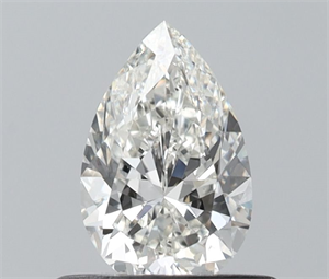 Picture of Natural Diamond 0.50 Carats, Pear with  Cut, H Color, VS2 Clarity and Certified by IGI
