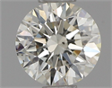 Natural Diamond 0.52 Carats, Round with Excellent Cut, I Color, VS2 Clarity and Certified by IGI