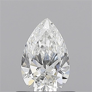 Picture of Natural Diamond 0.50 Carats, Pear with  Cut, E Color, SI1 Clarity and Certified by GIA