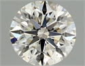 Natural Diamond 0.80 Carats, Round with Excellent Cut, K Color, SI1 Clarity and Certified by GIA