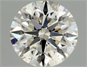 Natural Diamond 0.80 Carats, Round with Excellent Cut, K Color, SI1 Clarity and Certified by GIA