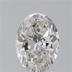 Picture of Natural Diamond 1.50 Carats, Oval with  Cut, H Color, SI2 Clarity and Certified by GIA