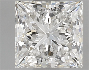 Picture of Natural Diamond 0.90 Carats, Princess with  Cut, H Color, VVS1 Clarity and Certified by GIA