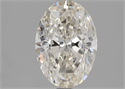 Natural Diamond 1.70 Carats, Oval with  Cut, J Color, SI2 Clarity and Certified by GIA