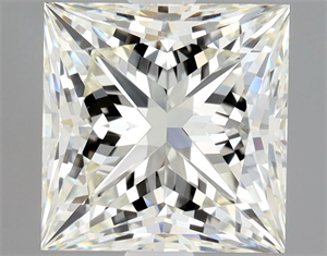 Picture of Natural Diamond 1.57 Carats, Princess with  Cut, L Color, VVS2 Clarity and Certified by GIA