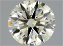 Natural Diamond 2.14 Carats, Round with Excellent Cut, M Color, VS2 Clarity and Certified by HRD