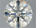 Natural Diamond 3.01 Carats, Round with Excellent Cut, K Color, SI2 Clarity and Certified by GIA