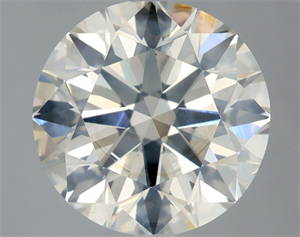 Picture of Natural Diamond 3.01 Carats, Round with Excellent Cut, K Color, SI2 Clarity and Certified by GIA