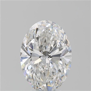 Foto Diamante Natural 4.07 quilates, Ovalado , Color E, claridad SI2 y certificado GIA de