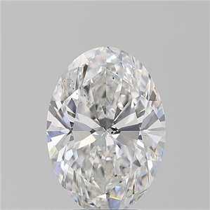 Foto Diamante Natural 4.07 quilates, Ovalado , Color E, claridad SI2 y certificado GIA de