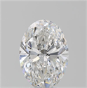 Natural Diamond 4.07 Carats, Oval with  Cut, E Color, SI2 Clarity and Certified by GIA