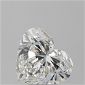 Natural Diamond 5.01 Carats, Heart with  Cut, H Color, VS1 Clarity and Certified by GIA
