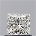 Natural Diamond 0.50 Carats, Princess with  Cut, I Color, VVS1 Clarity and Certified by GIA