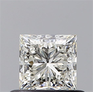 Picture of Natural Diamond 0.50 Carats, Princess with  Cut, I Color, VVS1 Clarity and Certified by GIA