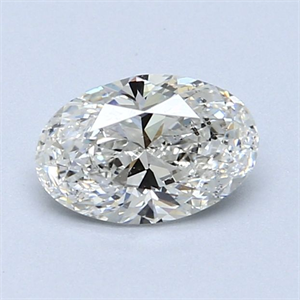 Picture of Natural Diamond 0.90 Carats, Oval with  Cut, I Color, SI2 Clarity and Certified by GIA