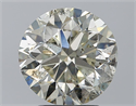 Natural Diamond 3.07 Carats, Round with Very Good Cut, I Color, SI2 Clarity and Certified by IGI