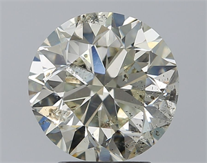 Picture of Natural Diamond 3.07 Carats, Round with Very Good Cut, I Color, SI2 Clarity and Certified by IGI