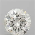 Natural Diamond 0.43 Carats, Round with Excellent Cut, H Color, SI1 Clarity and Certified by IGI