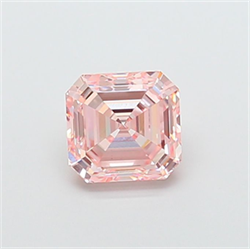 Picture of Lab Grown Diamond 2.00 Carats, Asscher with  Cut, Fancy Intense Pink Color, VS1 Clarity and Certified by IGI