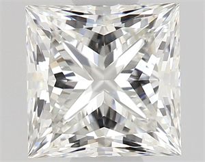 Foto Diamante Natural 0.56 quilates, Princesa , Color H, claridad IF y certificado GIA de