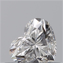 Natural Diamond 0.41 Carats, Heart with  Cut, E Color, IF Clarity and Certified by GIA
